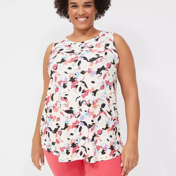 Lane Bryant LIVI Crew-Neck V-Back Recycled LIVI Soft Tank in Size 18/20 (2X) - Picture 1 of 11
